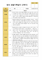 만 1세 1학기 2학기  3- 다음해 2월  관찰일지 10명-15