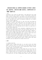 사회보장기본법 및 사회복지사업법에 근거하여 사회보험, 공공부조, 사회서비스를 비교하고, 사회복지와의 관계를 기술하시오-1