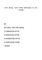 SWOT 분석을 이용한 마케팅 전략수립(SO, ST, WO, WT전략)-1