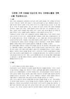 다문화 가족 아동을 대상으로 하는 자원봉사활동 계획서를 작성해보시오-1