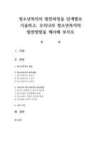 청소년복지의 발전과정을 단계별로 기술하고, 우리나라 청소년복지의 발전방향을 제시해 보시오-1