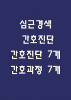 [심근경색 간호진단] 심근경색 간호진단 케이스 (심근경색 간호진단7개,간호과정7개)-1