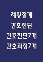 [제왕절개 간호진단] 제왕절개 간호진단 간호과정 케이스 (제왕절개 간호진단7개,간호과정7개)-1