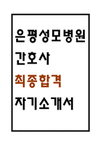 [은평성모병원 자소서] 은평성모병원 간호사 최종합격 자기소개서 – 간호사 자소서 자기소개서 예문-1