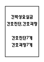 [긴박성요실금 간호진단] 긴박성요실금 간호진단 간호과정 케이스 (긴박성요실금 간호진단7개,간호과정7개)-1