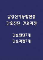 [갑상선기능항진증 간호진단] 갑상선기능항진증 (그레이브스병) 간호진단 간호과정 케이스 (갑상선기능항진증 간호진단7개,간호과정7개)-1