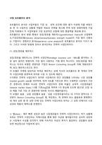 사업 포트폴리오 분석(성장-점유율 매트릭스, 경험곡선분석, 산업매력도-기업강점모델, 시장영향분석모델)-2