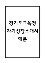경기도교육청 자기성장소개서-1