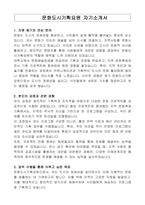 문화도시기획요원 자기소개서, 직무수행계획서-1