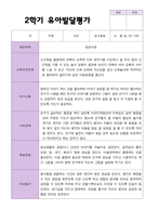 만 3세 21명 2학기 유아 발달평가관찰일지상담일지-4