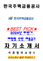한국주택금융공사 2024년 하반기 체험형 인턴 채용공고 서류합격 자기소개서-1