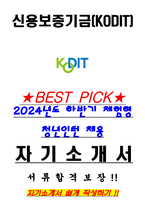 신용보증기금 2024년도 하반기 체험형 청년인턴 채용 서류합격 자기소개서-1