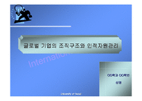 [국제경영학] 글로벌 기업의 조직구조와 인적자원관리-1