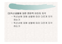 [독신] 독신에 대한 지각의 성차이 연구-16