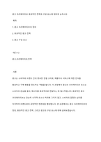 광고 크리에이티브 효과적인 전략과 구성 요소에 대하여 논하시오-1