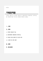 가족관계론 A+)가족의 개념 및 기능을 알아보고 현대가족의 바람직한 가족기능 및 자녀를 위한 우리 집 가훈을 만들어 보세요(가훈선정 이유 서술)-1