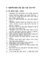서울대학교병원 최종합격자의 면접질문 모음 + 합격팁 [최신극비자료]-2