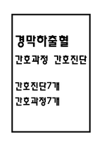 [경막하출혈 간호진단] 경막하출혈 간호과정 간호진단 (경막하출혈 간호진단7개,간호과정7개)-1