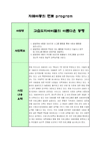 [사회복지, 프로그램, 프로포절, 사회복지 프로그램 개발 및 평가] 자폐아동의 멘토 프로그램 계획서-1
