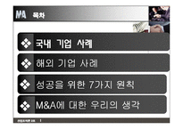 [산업조직론] 기업인수합병 M&A 성공과 실패-2