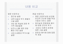 [호텔영어] 호텔브로슈어의 비교와 분석-10
