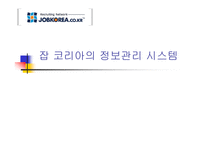 [경영정보시스템] 잡코리아의 정보관리시스템-1