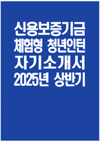 [신용보증기금 자기소개서] 2025년 상반기 신용보증기금 체험형 청년인턴 자소서 합격예문 신용보증기금 체험형 청년인턴 자기소개서 신용보증기금 자소서-1