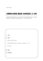 슈퍼비전에 대해 설명하고 본인이 생각하기에 사회복지사에게 더 중요한 슈퍼비전은 무엇인지 하나를 선택하여 그 이유를 작성하시오-1