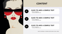 264 힙한 패션의 완성은 선글라스 뷰티 배경 PPT 파워포인트 템플릿 by 아기팡다-2