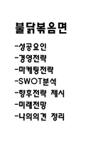 불닭볶음면 국내,글로벌시장 성공요인과 경영전략,마케팅전략,SWOT분석 및 불닭볶음면 향후전략 제시 및 미래전망,나의의견 정리-1