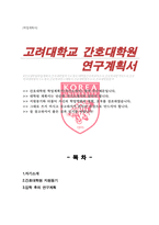 고려대 간호대학원 연구계획서-1