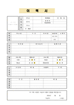 新(신) 이력서 및 자기소개서 양식-1