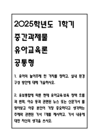[2025학년도 1학기 중간과제물,유아교육론 공통형] 1.유아의 놀이주제 한 가지를 정하고, 실내 환경구성 방안에 대해 기술하시오.2.유보통합에 따른 현재 유아교육·보육 정책 흐름과 변화, 이슈 등과 관련된 뉴스 또는 신문기사 를 찾아보고 이중 본인이 가장 중요하다고 생각하는 주제와 관련된 기사1개를 제시하고, 기사 내용에 대한 자신의 생각을 쓰시오-1