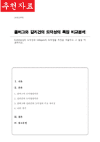 [A+]Kohlberg의 도덕성과 Gilligan의 도덕성을 특징을 서술하고 그 둘을 비교하시오-1