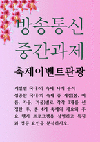 관광3 공통251 축제이벤트관광 계절별 국내 외 축제 사례 분석-1