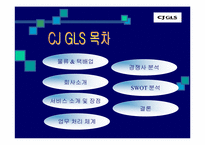 [물류관리]CJGLS의 성공사례분석-2