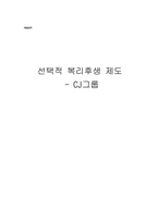 [인사관리]선택적 복리후생 제도- CJ그룹-10