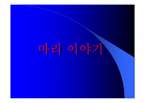 [만화영화]애니메이션- `마리이야기` 를 보고-1
