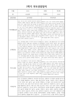 부모상담일지 - 만3세 1학기 부모면담일지 10명 20페이지-10