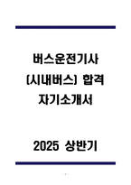 A+ 버스운전기사(시내버스) 합격 자기소개서-1