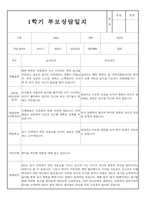 만2세 1학기 부모상담일지 및 교사종합의견 7명 (부모면담일지/부모상담일지/개별면담일지)-7
