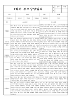 만1세 1학기 부모상담일지 및 교사종합의견 7명 (부모면담일지/부모상담일지/개별면담일지)-4