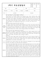 만1세 1학기 부모상담일지 및 교사종합의견 7명 (부모면담일지/부모상담일지/개별면담일지)-5