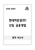 [합격 자소서] 현대차증권(주) 신입 금융영업-1