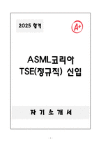 [합격자소서] ASML코리아 TSE(정규직) 신입-1
