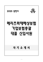A++ 메리츠화재해상보험 기업보험총괄 대졸 신입사원-1