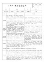 만3세 1학기 부모상담일지 및 교사종합의견 8명 (부모면담일지/부모상담일지/개별면담일지)-8