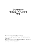 한국산업은행 청년인턴 자소서 + 면접-1