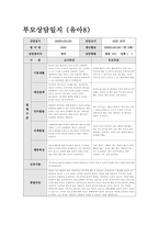 만2세 상반기 부모상담일지) 만 2세 유아 10명 분량 학부모상담일지 / 기본생활, 대인관계, 언어발달, 신체발달, 행동특성 + 교사의 종합의견-8