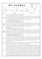 만0세 1학기 부모상담일지 및 교사종합의견 8명 (부모면담일지/부모상담일지/개별면담일지) -3